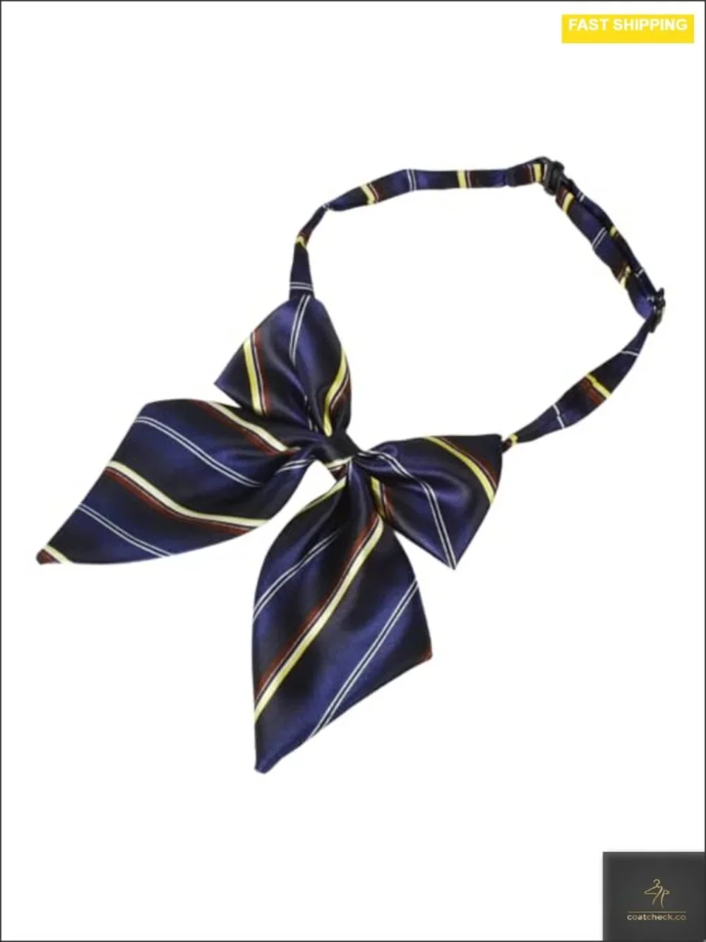 4-Pack Adjustable Bow Ties for Girls School Uniform Accessories